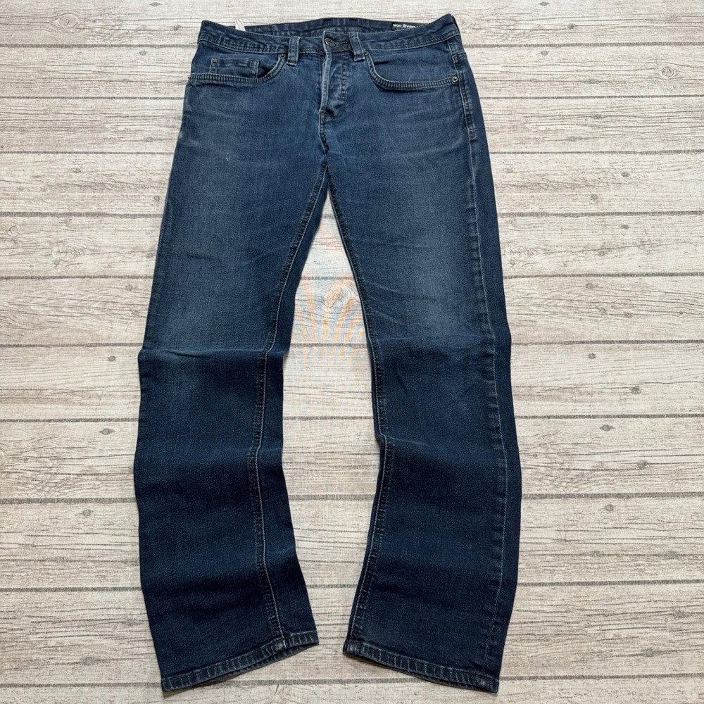 Buffalo David Bitton Jeans Men's 30x32 Dark Blue Evan-X Slim Straight Stretch